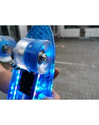 Круизер пластиковый светящийся Лидер Blue 22 Круизер пластиковый светящийся Лидер Blue 22