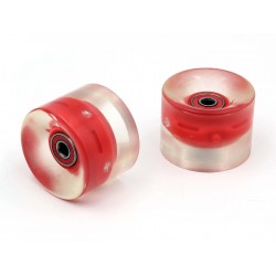 Комплект светящихся колес LDR ABEC-7 для круизера 60*45 красный для скейтборда