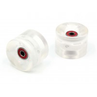 Комплект светящихся колес LDR для круизера ABEC-7 60*45 белый для скейтборда