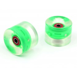Комплект светящихся колес LDR ABEC-7  для круизера 60*45 зеленый для скейтборда