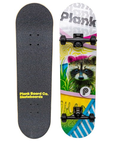 Скейтборд PLANK Raccoon 31,875*8 Трюковый для детей / подростков