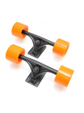 Комплект LDR подвесок + колес + подшипников в сборе для лонгборда Trucks, 7''