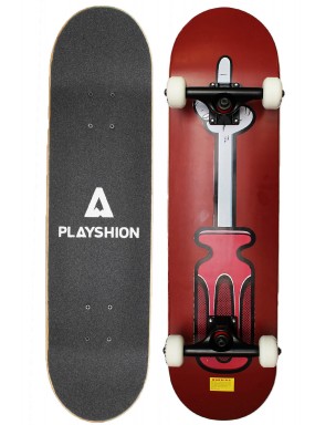 Cкейтборд  GUN красный 31.5" x 8