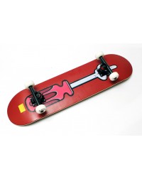Cкейтборд  GUN красный 31.5" x 8