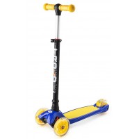 Самокат Trolo MAXI  2017 (регулируемый по высоте руль) Синий-желтый трехколесный / кикборд