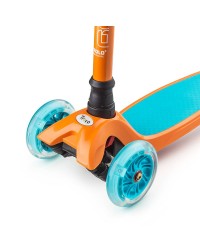 Самокат Trolo MAXI  2017 (регулируемый по высоте руль) Оранжевый-голубой