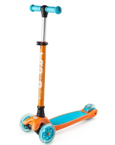 Самокат Trolo MAXI  2017 (регулируемый по высоте руль) Оранжевый-голубой трехколесный / кикборд Самокат Trolo MAXI  2017 (регулируемый по высоте руль) Оранжевый-голубой трехколесный / кикборд
