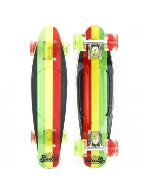 Лонгборд SUNSET SKATEBOARDS RASTA GRIP COMPLETE 22