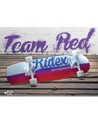 Круизер Team red 30.75″X8″, ABEC-9 Круизер Team red 30.75″X8″, ABEC-9