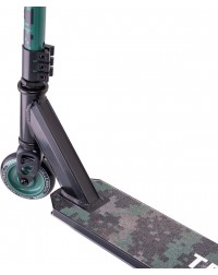 Самокат трюковый Tactic green 100 мм