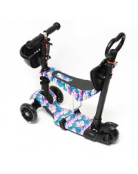Самокат scooter 5в1 цветы 2 Самокат scooter 5в1 цветы 2