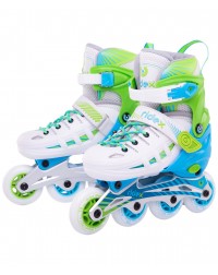 Ролики раздвижные Twist Green