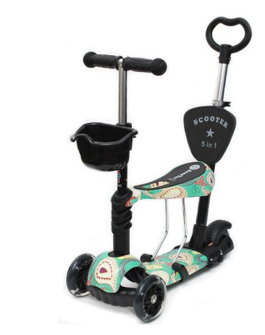 Самокат scooter  5в1 узоры