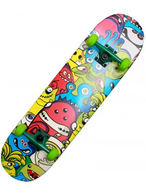 Скейтборд в сборе monsters 31"