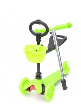 Самокат Triumf mini up flash 3в1 салатовый Самокат Triumf mini up flash 3в1 салатовый