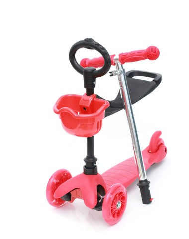 Самокат Triumf  mini up flash 3в1 красный