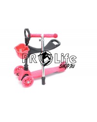 Самокат Triumf mini up flash 3в1 красный Самокат Triumf mini up flash 3в1 красный