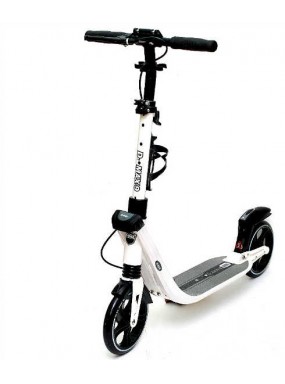 Самокат D-max 9 белый с ручным тормозом Самокат D-max 9 белый с ручным тормозом