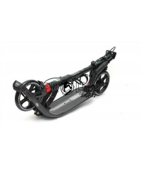 Самокат D-max 9 черный с ручным тормозом