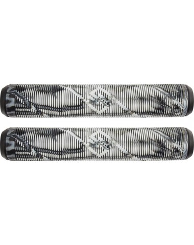 Грипсы Striker Thick Logo Pro Scooter Grips (Black/White) для трюкового / городского / детского самоката