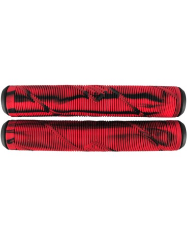 Грипсы Striker Thick Logo Pro Scooter Grips (Black/Red) для трюкового / городского / детского самоката