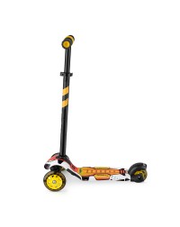 Детский трехколесный самокат со свет.колесами Small Rider Turbo (оранжевый)