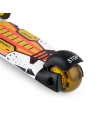 Детский трехколесный самокат со свет.колесами Small Rider Turbo (оранжевый)