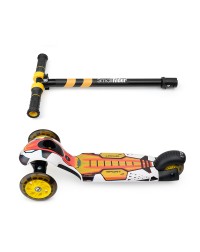 Детский трехколесный самокат со свет.колесами Small Rider Turbo (оранжевый)