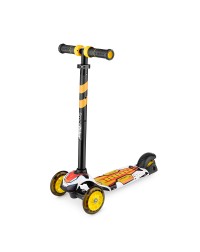 Детский трехколесный самокат со свет.колесами Small Rider Turbo (оранжевый)