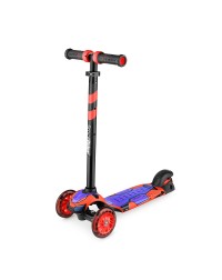 Детский трехколесный самокат со свет.колесами Small Rider Turbo (красный)