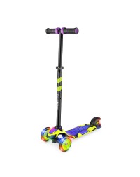 Детский трехколесный самокат со свет.колесами Small Rider Turbo (лайм)