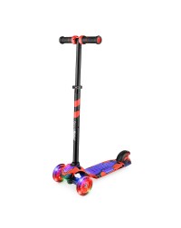 Детский трехколесный самокат со свет.колесами Small Rider Turbo (красный)