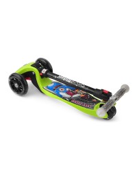 Складной трехколесный самокат со свет.колесами Small Rider Space Race (лайм)