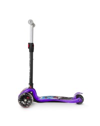 Складной трехколесный самокат со свет.колесами Small Rider Space Race (фиолетовый) Складной трехколесный самокат со свет.колесами Small Rider Space Race (фиолетовый)