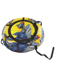 20' Тюбинг Small Rider Snow Tubes 4 ("Акула Робот 110 см")  (желтый)