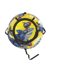 20' Тюбинг Small Rider Snow Tubes 4 ("Акула Робот 110 см")  (желтый)