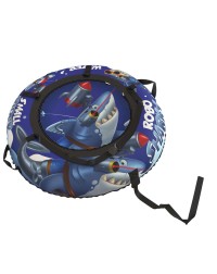 20' Тюбинг Small Rider Snow Tubes 4 ("Акула Робот 110 см")  (синий)