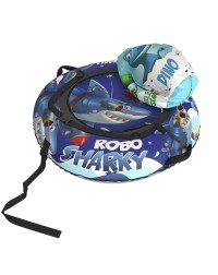 20' Тюбинг Small Rider Snow Tubes 4 ("Акула Робот 110 см")  (синий)