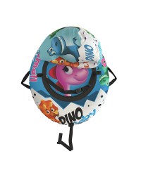 20' Тюбинг Small Rider Snow Tubes 4 ("Яйцо динозавра 110х95 см") (голубой (розовый дино))