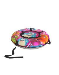 Тюбинг Small Rider Snow Tubes 4 ("Space Race  100х100 см") (розовый)