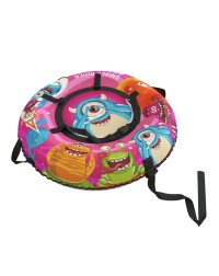 Тюбинг Small Rider Snow Tubes 4 ("Space Race  100х100 см") (розовый)