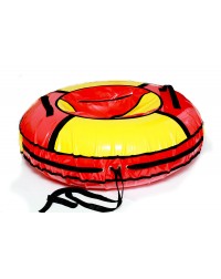 Тюбинг красно/желтый  с бортами 115 см