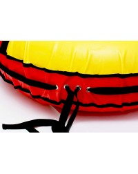Тюбинг красно/желтый  с бортами 115 см