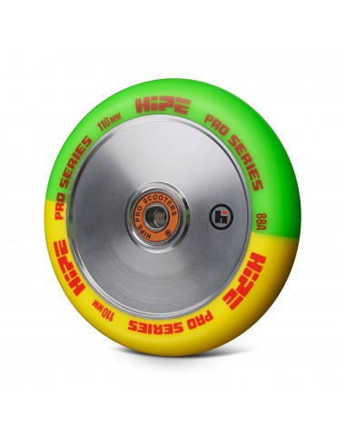 Колесо HIPE H21 110 мм желтый зеленый
