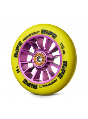 Колесо HIPE 01 110mm розовый желтый для трюкового самоката Колесо HIPE 01 110mm розовый желтый для трюкового самоката