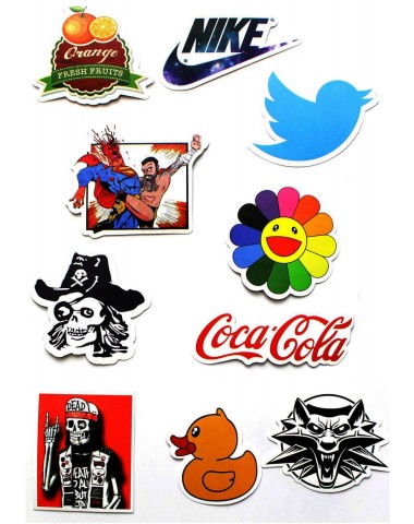 Набор наклеек (стикеров) 10 шт A2 лист А4