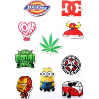 Набор наклеек (стикеров) 10 шт A4 лист А4