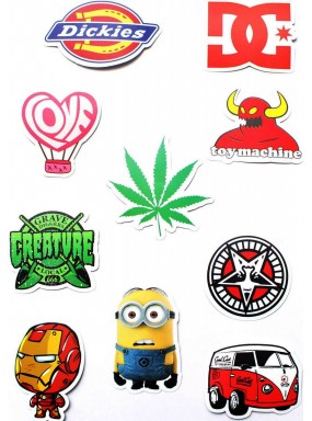 Набор наклеек (стикеров) 10 шт A4 Набор наклеек (стикеров) 10 шт A4