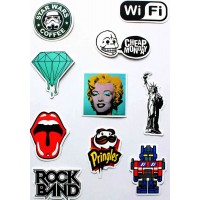 Набор наклеек (стикеров) 10 шт A6 лист А4 Набор наклеек (стикеров) 10 шт A6 лист А4