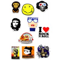 Набор наклеек (стикеров) 10 шт A10 лист А4 Набор наклеек (стикеров) 10 шт A10 лист А4